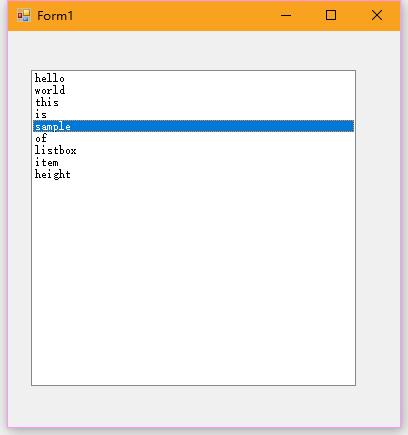 listbox