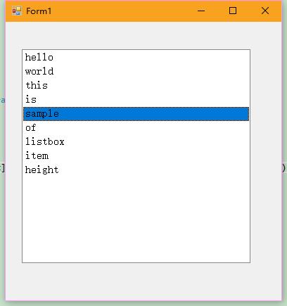 listbox